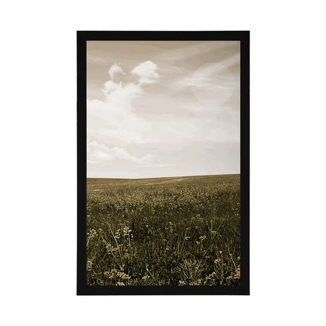 POSTER RETRO-WIESE - NATUR - POSTER