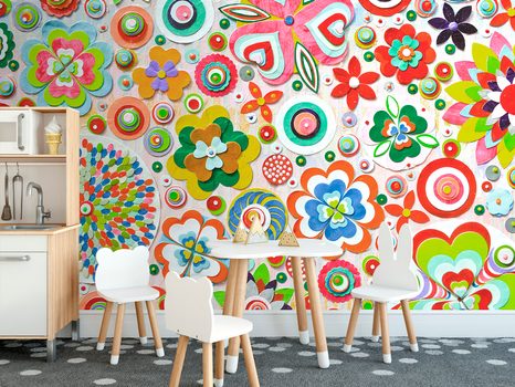 TAPETA ABSTRAKCE KVĚTIN - ABSTRAKTNÍ TAPETY - TAPETY