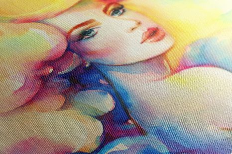 QUADRO SU TELA – FASCINO FEMMINILE - QUADRI DI DONNE - STAMPE E QUADRI