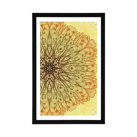 POSTER WITH MOUNT UNIQUE ETHNIC ORNAMENT - FENG SHUI - POSTERS