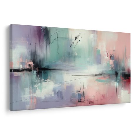 OBRAZ PASTELOVÁ SYMFONIE UMĚNÍ - ABSTRAKTNÍ OBRAZY - OBRAZY