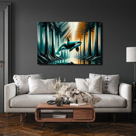 WANDBILD SCHWERTWAL-TRAUM - WANDBILDER UNTERWASSERWELT - BILDER