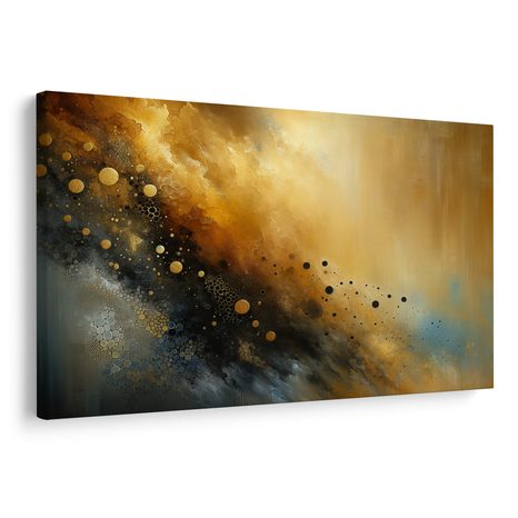 OBRAZ NEKONEČNÉ HVĚZDNÉ ZLATO - OBRAZY ABSTRAKTNÍ TVARY - OBRAZY