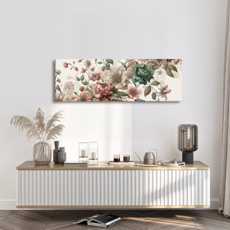 OBRAZ VINTAGE KVĚTINOVÝ MOTIV - OBRAZY KVĚTŮ - OBRAZY