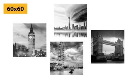 SET OBRAZŮ TEMNOTA NAD MĚSTEM - SESTAVY OBRAZŮ - OBRAZY