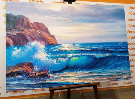 WANDBILD MORGEN AM MEER - BILDER VON NATUR UND LANDSCHAFT - BILDER