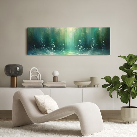 OBRAZ BUBLINY V HLUBINÁCH - OBRAZY ABSTRAKTNÍ TVARY - OBRAZY