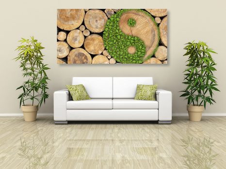 SLIKA JIN IN JANG V EKO IZVEDBI - SLIKE FENG SHUI - SLIKE