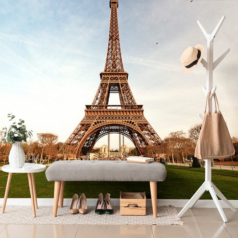 WALL MURAL FAMOUS EIFFEL TOWER - WALLPAPERS CITIES - WALLPAPERS