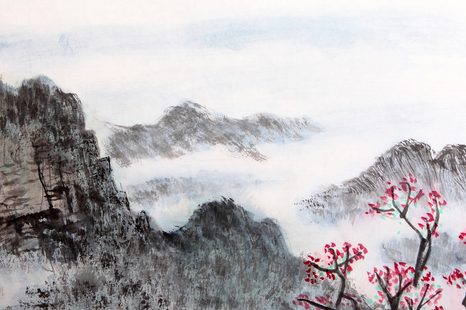 OBRAZ TRADIČNÍ ČÍNSKÁ MALBA KRAJINY - OBRAZY PŘÍRODY A KRAJINY - OBRAZY