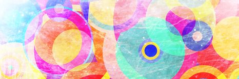 WANDBILD BUNTE KREISE - POP-ART-BILDER - BILDER