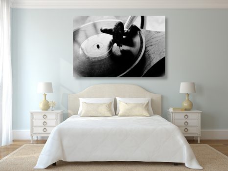 ΕΙΚΌΝΑ ΑΝΤΊΚΑ ΓΡΑΜΜΟΦΏΝΟΥ ΣΕ ΑΣΠΡΌΜΑΥΡΟ - ΠΊΝΑΚΕΣ ΑΣΠΡΌΜΑΥΡΕΣ - ΠΊΝΑΚΕΣ