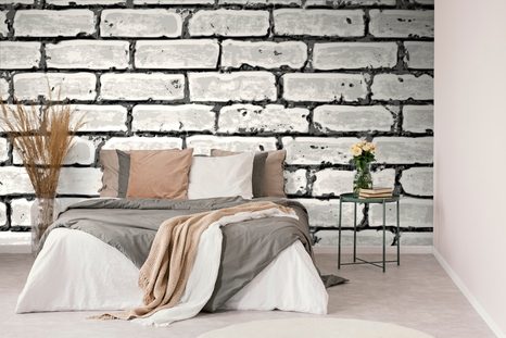 TAPETA MAĽOVANÁ ŠEDÁ TEHLA - TAPETY - 🔥 TOTÁLNY VÝPREDAJ