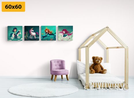 SET DI QUADRI – CREATURE FIABESCHE - COLLEZIONI DI QUADRI - STAMPE E QUADRI