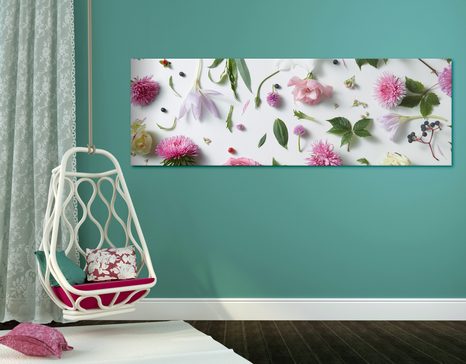 WANDBILD BEZAUBERNDES STILLLEBEN MIT BLUMEN - STILLLEBEN-BILDER - BILDER