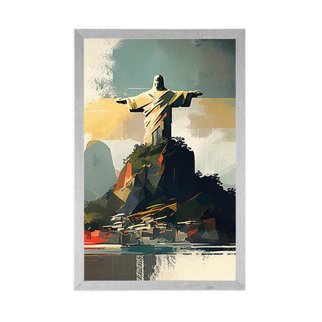 PLAKÁT SOCHA JEŽÍŠE V RIO DE JANEIRU - HORY - PLAKÁTY