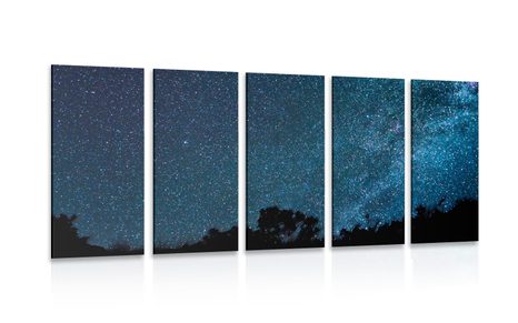 5-PIECE CANVAS PRINT MILKY WAY AMONG THE STARS - PICTURES OF SPACE AND STARS - PICTURES