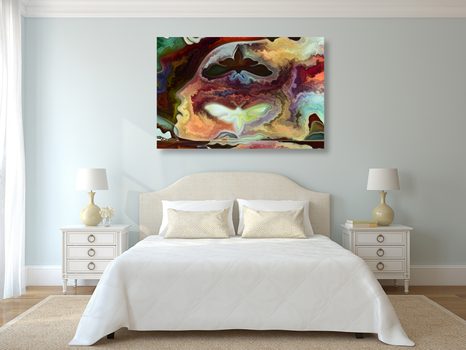 OBRAZ MYSTICKÁ SILUETA - ABSTRAKTNÍ OBRAZY - OBRAZY