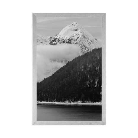 POSTER – PAESAGGIO INVERNALE IN BIANCO E NERO - NERO E BIANCO - POSTER