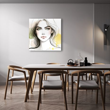 WANDBILD WEIBLICHE SCHÖNHEIT IN NUANCEN - WANDBILDER FRAUEN - BILDER