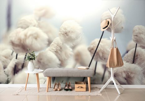 SAMOLEPÍCÍ FOTOTAPETA ARKTICKÉ KVĚTINY BAVLNY - SAMOLEPÍCÍ TAPETY - TAPETY