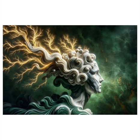 OBRAZ BOHYNĚ BOUŘE S ELEKTRIZUJÍCÍ SILOU - OBRAZY ŽENY - OBRAZY