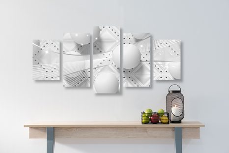 5 RÉSZES KÉP VAGÁNY FEKETE FEHÉRBEN - FEKETE-FEHÉR KÉPEK - KÉPEK