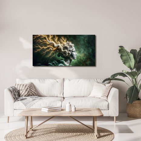 OBRAZ MYSTICKÁ ŽENA S BLESKY VE VLASECH - OBRAZY ŽENY - OBRAZY