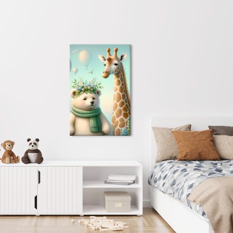 OBRAZ ZVÍŘÁTKA S BALONKY - PICTURES FOR CHILDREN ROOM - PICTURES