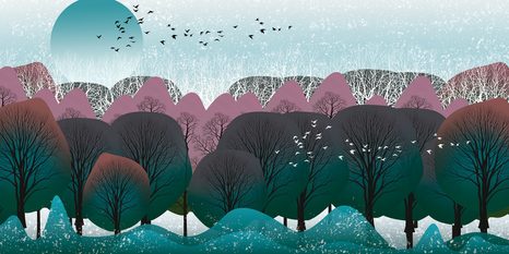 КАРТИНА НА ПЛАТНО – МОДЕРНО ИЗПЪЛНЕНИЕ НА ДЖУНГЛА - КАРТИНИ НА ПРИРОДАТА И ПЕЙЗАЖИ - КАРТИНИ