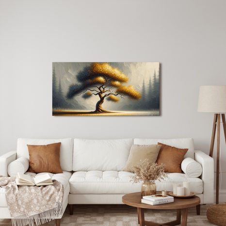 OBRAZ ZLATÝ STROM ŽIVOTA NA POLI - PICTURES - 🔥 TOTAL SALE 🔥