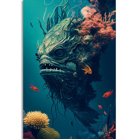OBRAZ SURREALISTICKÁ PODMOŘSKÁ PŘÍŠERA - OBRAZY PODMOŘSKÝ SVĚT - OBRAZY