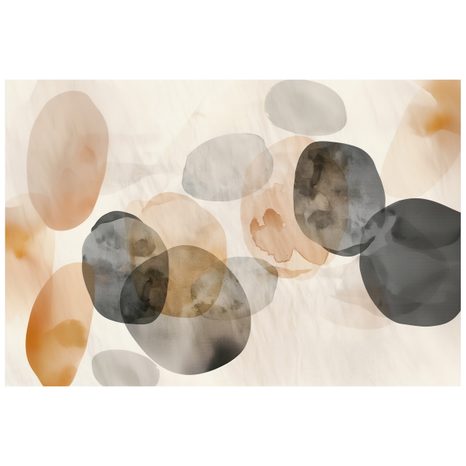 FOTOTAPETA ABSTRAKTNI AKVARELNI OVALI - ABSTRAKTNE TAPETE - TAPETE