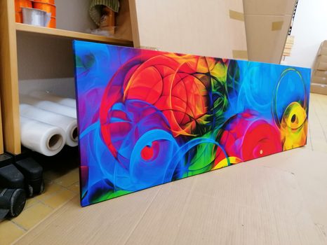 OBRAZ ABSTRAKCE PLNÁ BAREV - ABSTRAKTNÍ OBRAZY - OBRAZY