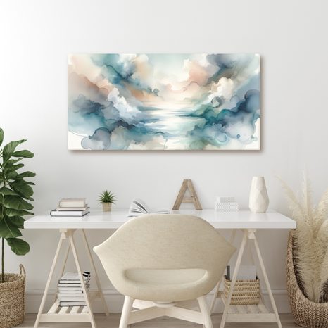 WANDBILD IN DEN ARMEN DER WOLKEN - WANDBILDER ABSTRAKTE FORMEN - BILDER