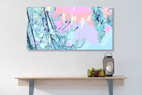 OBRAZ ABSTRAKTNÉ SPOJENIE STROMOV - OBRAZY PRÍRODY A KRAJINY - OBRAZY