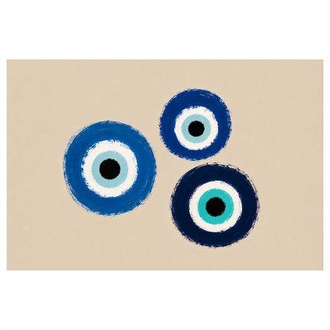 WANDBILD BLAUE SCHUTZAUGEN - WANDBILDER NACH MOTIV - BILDER