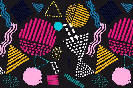 SAMOLEPÍCÍ TAPETA MODERNÍ MEMPHIS VZOR - SAMOLEPÍCÍ TAPETY - TAPETY