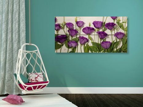 КАРТИНА НА ПЛАТНО – ПРЕКРАСНИ ЛИЛАВИ ЦВЕТЯ - КАРТИНИ С ЦВЕТЯ - КАРТИНИ