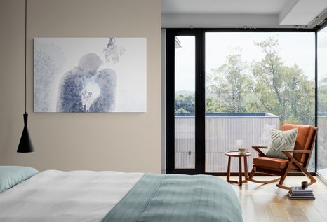 OBRAZ ZAMILOVANÝ PÁR POD IMELOM - OBRAZY LÁSKA - OBRAZY