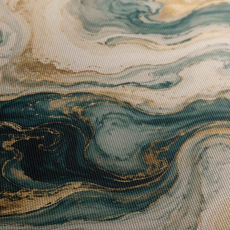 5-DÍLNÝ OBRAZ TYRKYSOVÉ MRAMOROVÉ VLNY SE ZLATEM - MARBLE PICTURES - PICTURES