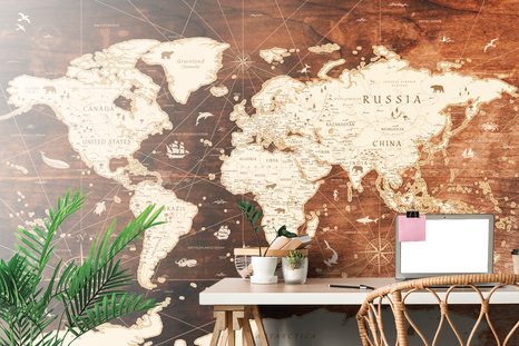 ΑΥΤΟΚΌΛΛΗΤΗ ΤΑΠΕΤΣΑΡΊΑ ΧΆΡΤΗΣ ΣΕ ΞΎΛΙΝΟ ΦΌΝΤΟ - ΑΥΤΟΚΌΛΛΗΤΕΣ ΤΑΠΕΤΣΑΡΊΕΣ - ΤΑΠΕΤΣΑΡΊΕΣ