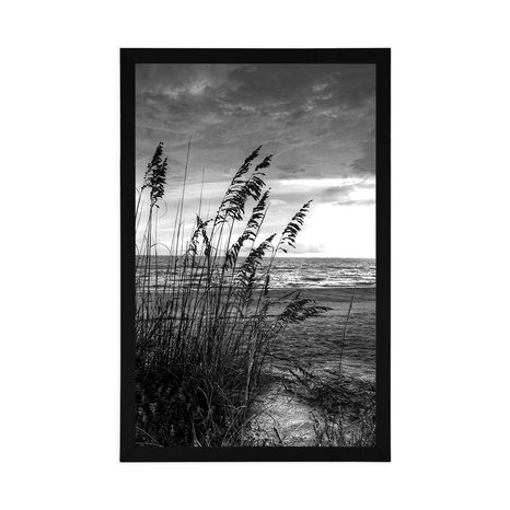 NAPLEMENTE A TENGERPARTON FEKETE-FEHÉR PLAKÁT - FEKETE-FEHÉR - POSZTEREK