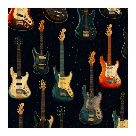 WANDBILD MUSIK IN DEN FARBEN DER NACHT - MUSIKBILDER - BILDER