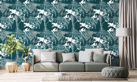 WALLPAPER TROPICAL MONSTERA LEAVES - WALLPAPERS NATURE - WALLPAPERS