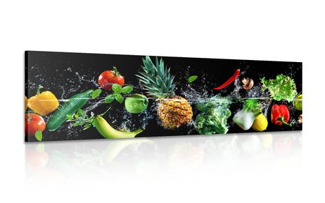 CANVAS PRINT ORGANIC FRUITS AND VEGETABLES