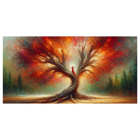 OBRAZ MYSTICKÝ TANEC STROMU ŽIVOTA - OBRAZY STROMY ŽIVOTA - OBRAZY