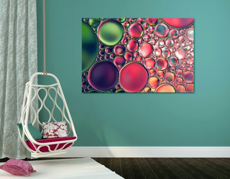 OBRAZ ABSTRAKCYJNE KROPLE OLEJU - OBRAZY ABSTRAKCYJNE - OBRAZY