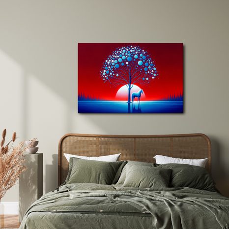 OBRAZ STROM ŽIVOTA S KONĚM - OBRAZY STROMY ŽIVOTA - OBRAZY