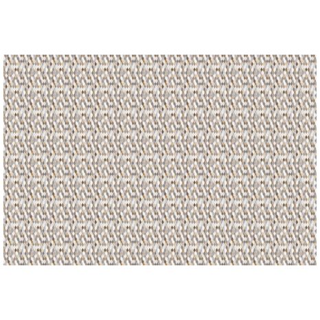 SAMOLEPÍCÍ TAPETA HNĚDO-BÉŽOVÁ GEOMETRIE NA ŠEDÉ - VZOROVANÉ TAPETY - TAPETY